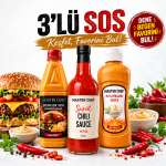 3’lü Lezzet Paketi – Burger Sos, Sweet Chili Sauce ve Hot Africano