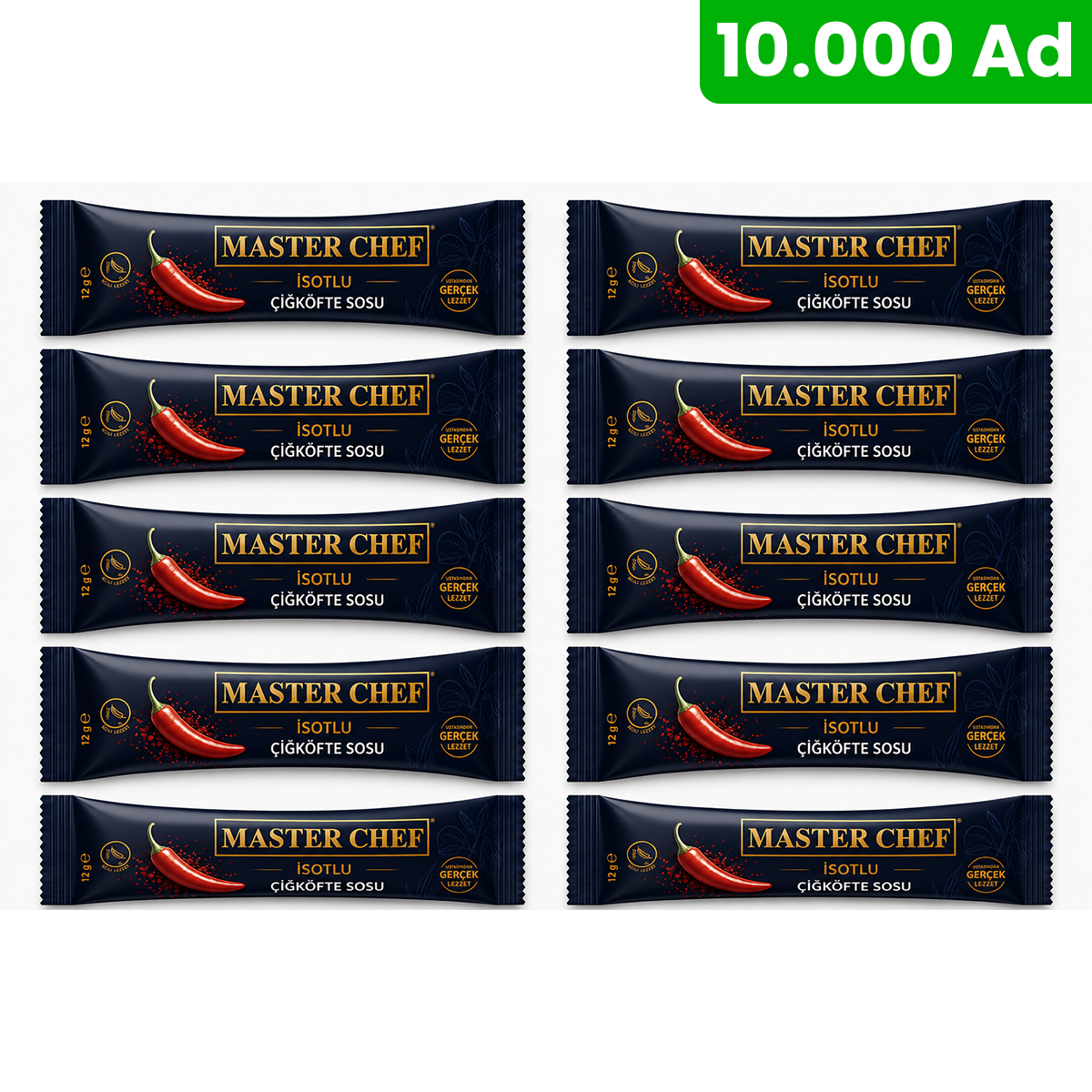 İsotlu Çiğköfte Sosu 12 g x 10.000 Adet – Tek Kullanımlık Porsiyon Sos