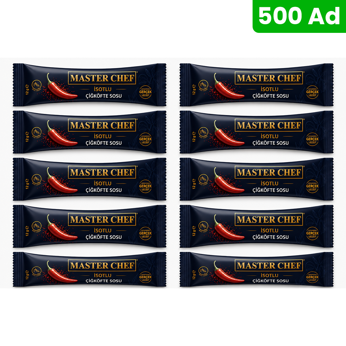İsotlu Çiğköfte Sosu 12 g x 250 Adet – Tek Kullanımlık Sos