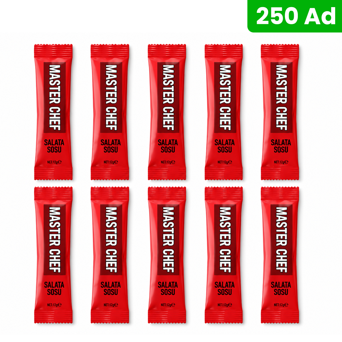 Salata Sosu 12 g x 250 Adet – Tek Kullanımlık Porsiyon Sos